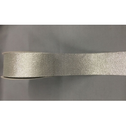 Luster Ribbon Silver 1.5" 25y